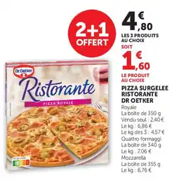 U Express Pizza surgelee ristorante dr oetker offre