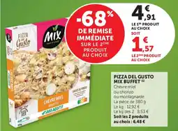 U Express Pizza del gusto mix buffet offre