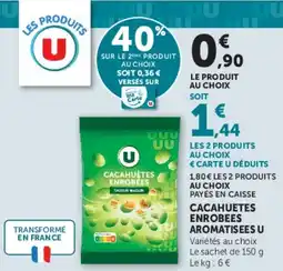 U Express Cacahuetes enrobees aromatisees u offre