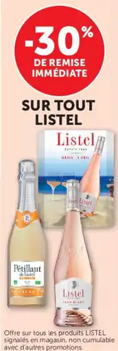 U Express Sur tout listel offre