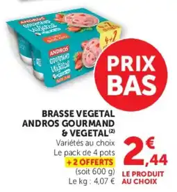 U Express Brasse vegetal andros gourmand & vegetal offre