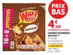U Express Crepes fourrees whaou offre