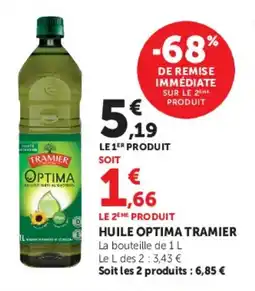 U Express Huile optima tramier offre