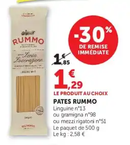 U Express Pates rummo offre