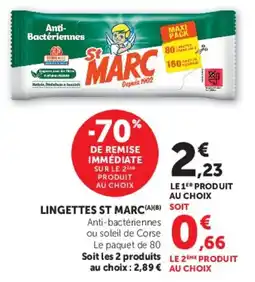 U Express Lingettes st marc offre