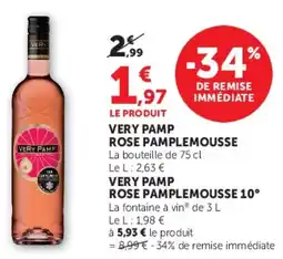 U Express Rose pamplemousse offre