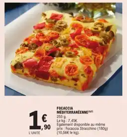 E.Leclerc Express Focaccia méditerranéenne offre