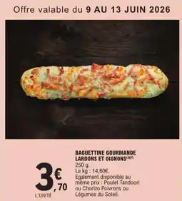 E.Leclerc Express Baguettine gourmande lardons et oignons offre