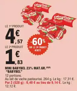E.Leclerc Express Mini babybel 23% mat.gr. babybel offre