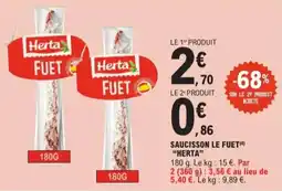 E.Leclerc Express Saucisson le fuet herta offre