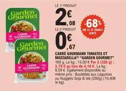 E.Leclerc Express Carré gourmand tomates et mozzarella garden gourmet offre