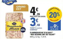 E.Leclerc Express Flammekueche d'alsace nos régions ont du talent offre