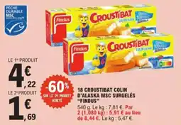 E.Leclerc Express 18 croustibat colin d'alaska msc surgelés findus offre