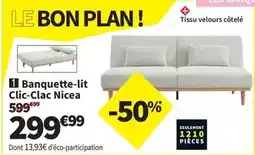 Conforama Banquette-lit clic-clac nicea offre