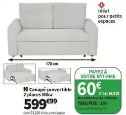 Conforama Total - canapé convertible 2 places mika offre