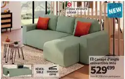 Conforama Canapé d'angle convertible milo offre