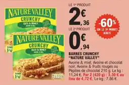 E.Leclerc Express Barres crunchy nature valley offre