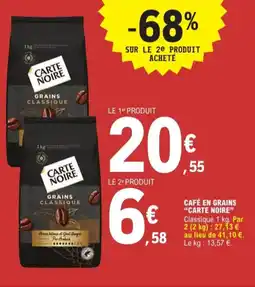 E.Leclerc Express Café en grains carte noire offre