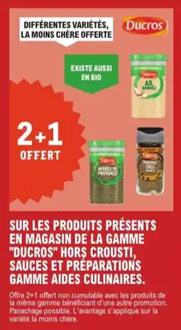 E.Leclerc Express Sur les produits présents en magasin de la gamme ducros hors crousti sauces et préparations gamme aides culinaires offre