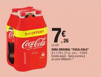 Soda original coca-cola