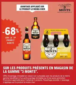 E.Leclerc Express Sur les produits présents en magasin de la gamme 3 monts offre
