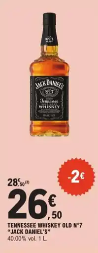 E.Leclerc Express Tennessee whiskey old n°7 jack daniel's offre