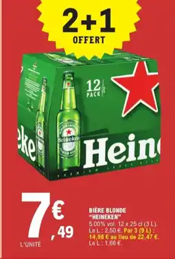 E.Leclerc Express Bière blonde heineken offre