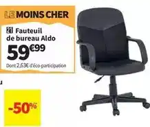 Conforama Aldo - fauteuil de bureau offre