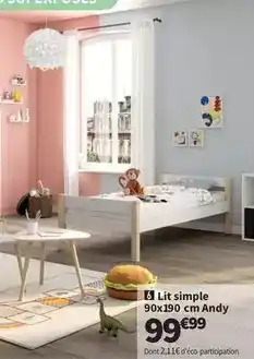 Conforama Lit simple offre
