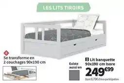 Conforama Lit banquette offre