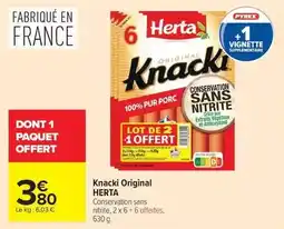 Carrefour Drive Herta - knacki original offre
