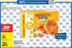 Carrefour Drive Carrefour - nuggets de poulet format familial offre