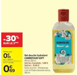 Carrefour Carrefour - gel douche hydratant soft offre