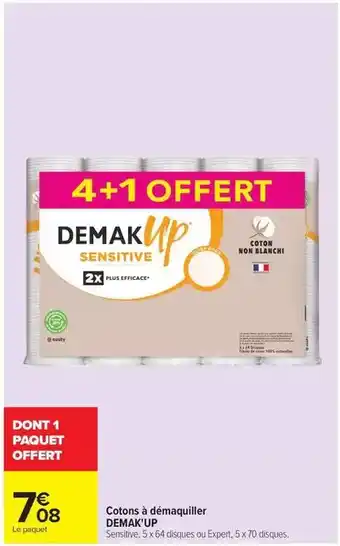 Demak up - cotons à démaquiller