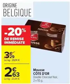 Carrefour Côte d'or - mousse offre
