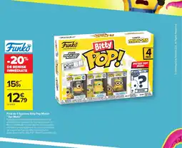 Carrefour Pack de 4 figurines Bitty Pop Minion Eye Matie offre