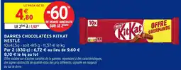 Intermarché Barres chocolatées kitkat nestlé offre