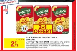 Intermarché PANZANI Les 3 minutes coquillettes offre
