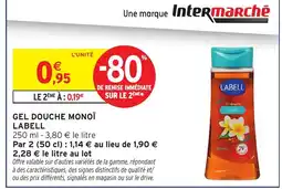 Intermarché LABEL Gel douche monoï offre