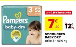 Stokomani 52 couches baby dry offre