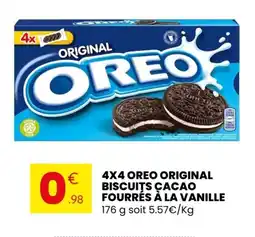 Stokomani 4x4 oreo original biscuits cacao fourrés à la vanille offre