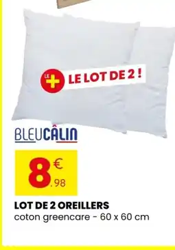 Stokomani Lot de 2 oreillers offre