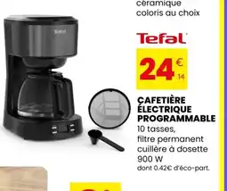 Stokomani TEFAL Cafetière électrique programmable offre