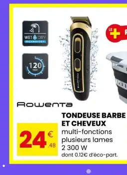 Stokomani ROWENTA Tondeuse barbe et cheveux offre