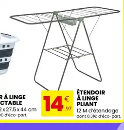 Stokomani Étendoir à linge pliant offre