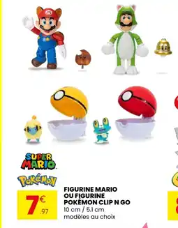 Stokomani Figurine mario ou figurine pokémon clip n go offre