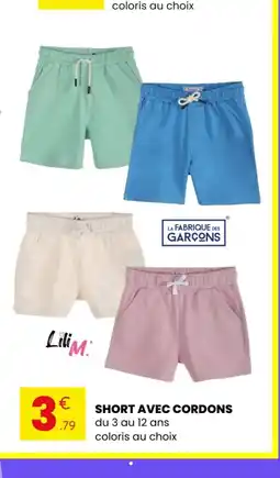 Stokomani Short avec cordons offre