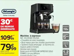 Carrefour DELONGHI Machine à expresso offre