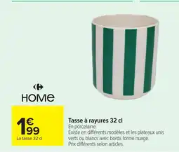 Carrefour HOME Tasse à rayures offre