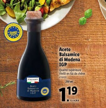 Lidl Aceto Balsamico di Modena IGP offre